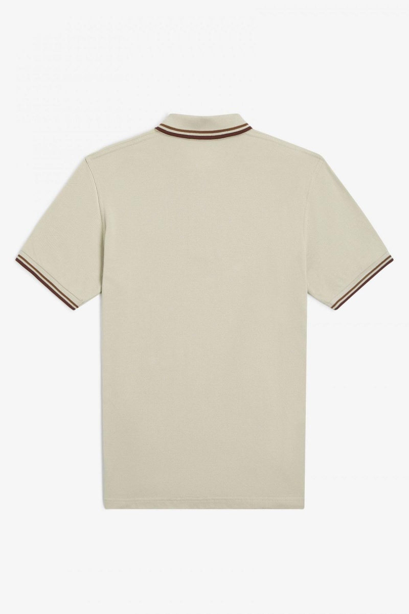 Fred Perry M12 Fred Perry Shirt Herre Mørke Brune | NOCVG53099