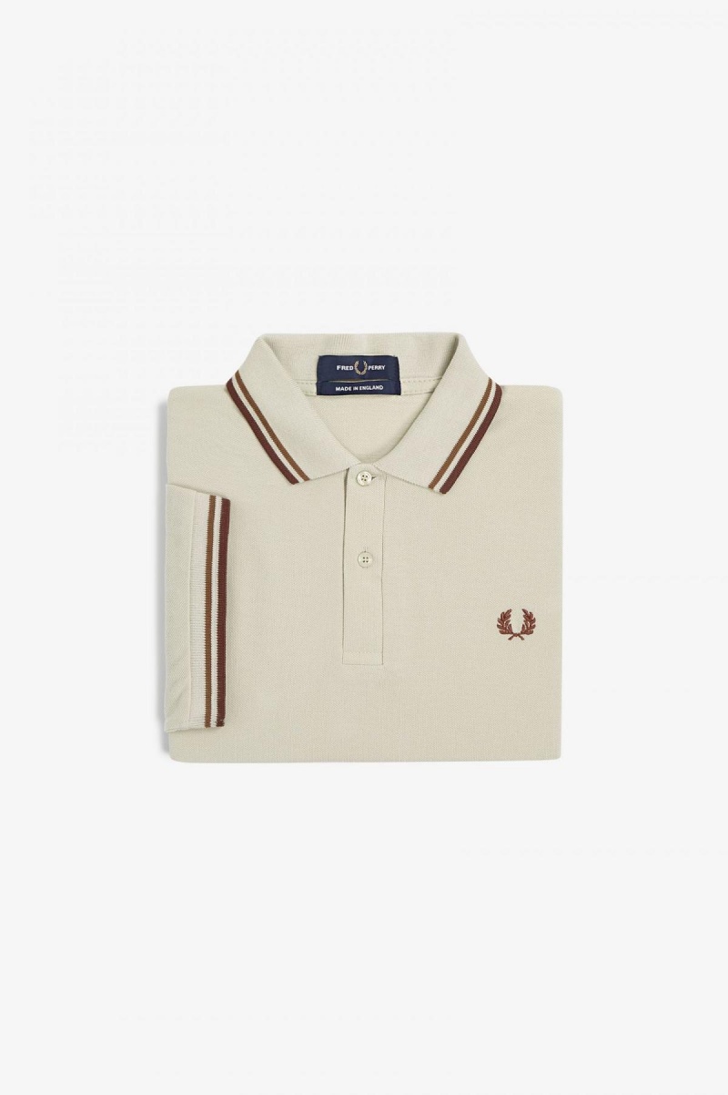 Fred Perry M12 Fred Perry Shirt Herre Mørke Brune | NOCVG53099