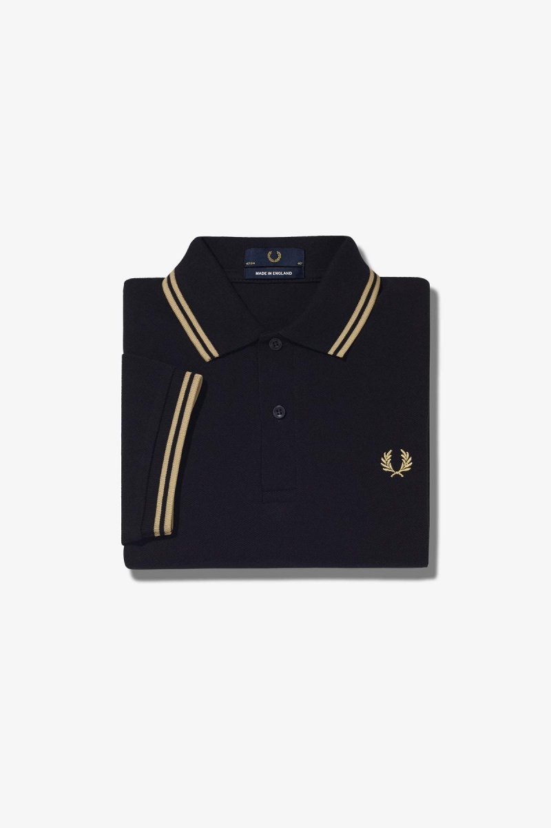 Fred Perry M12 Fred Perry Shirt Herre Svarte | BNOSO23592