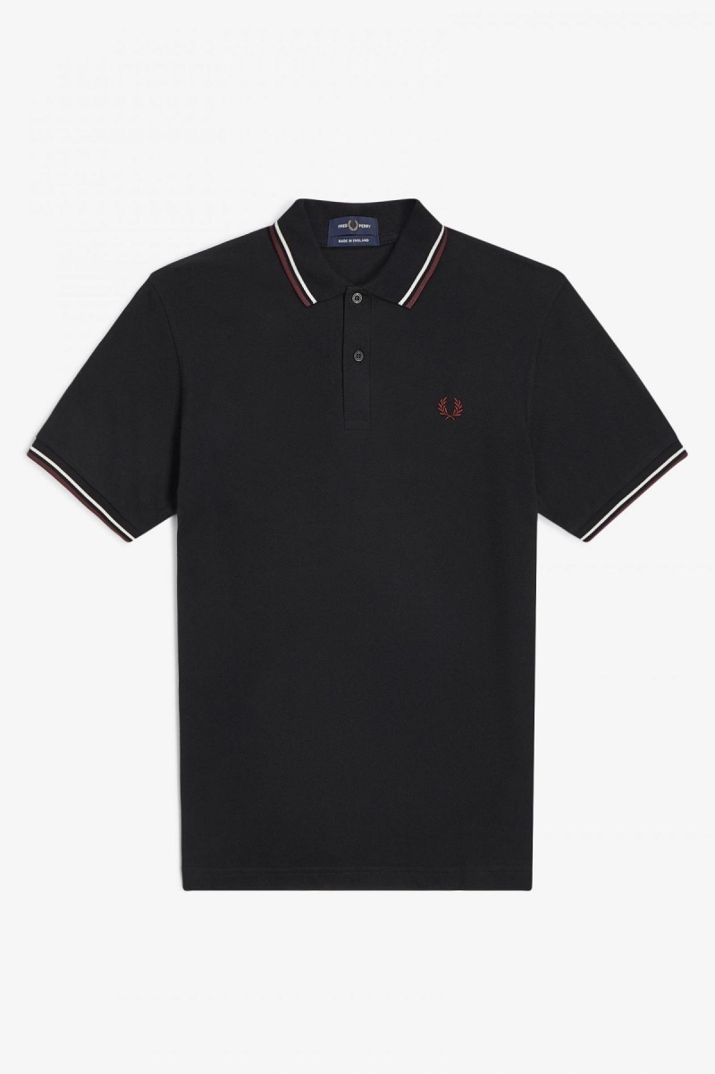 Fred Perry M12 Fred Perry Shirt Herre Svarte | NOQAV51156