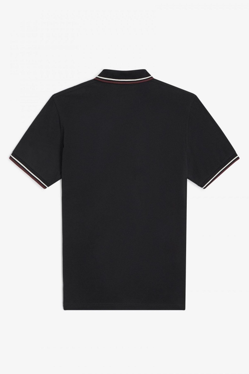 Fred Perry M12 Fred Perry Shirt Herre Svarte | NOQAV51156