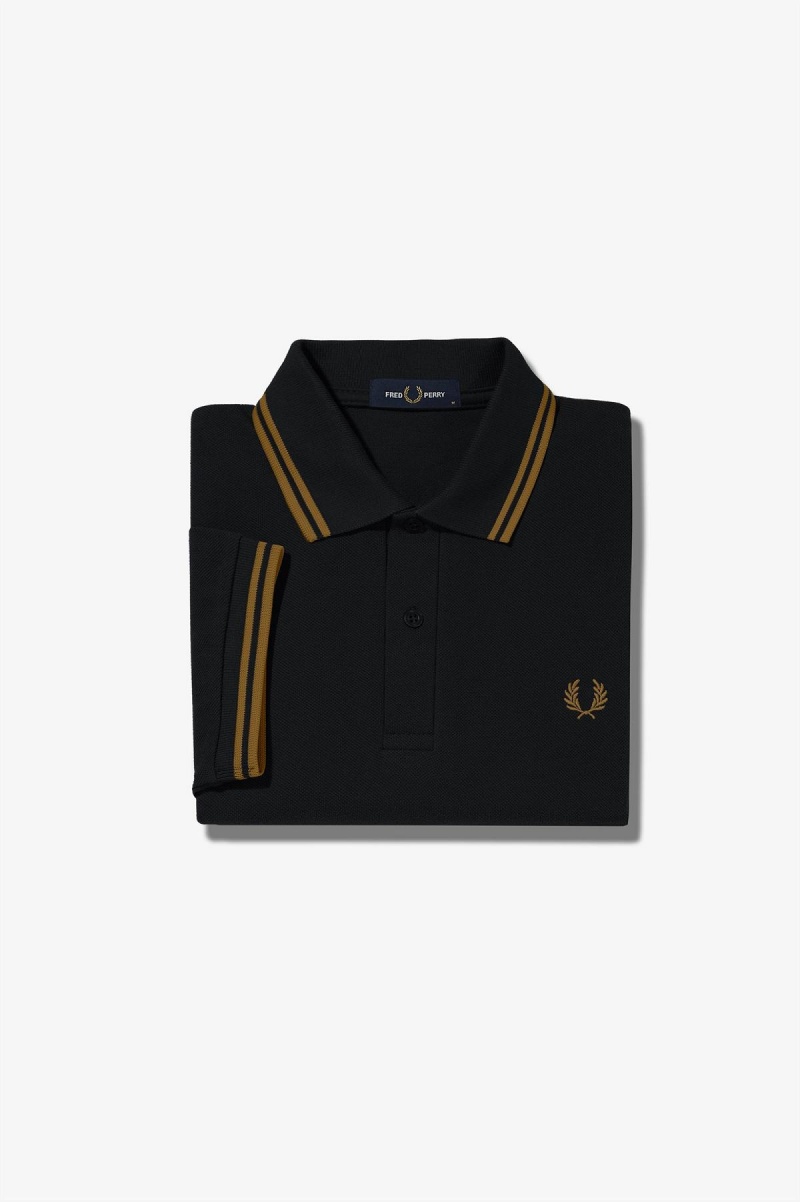 Fred Perry M3600 Fred Perry Shirt Herre Svarte | ANODF15731