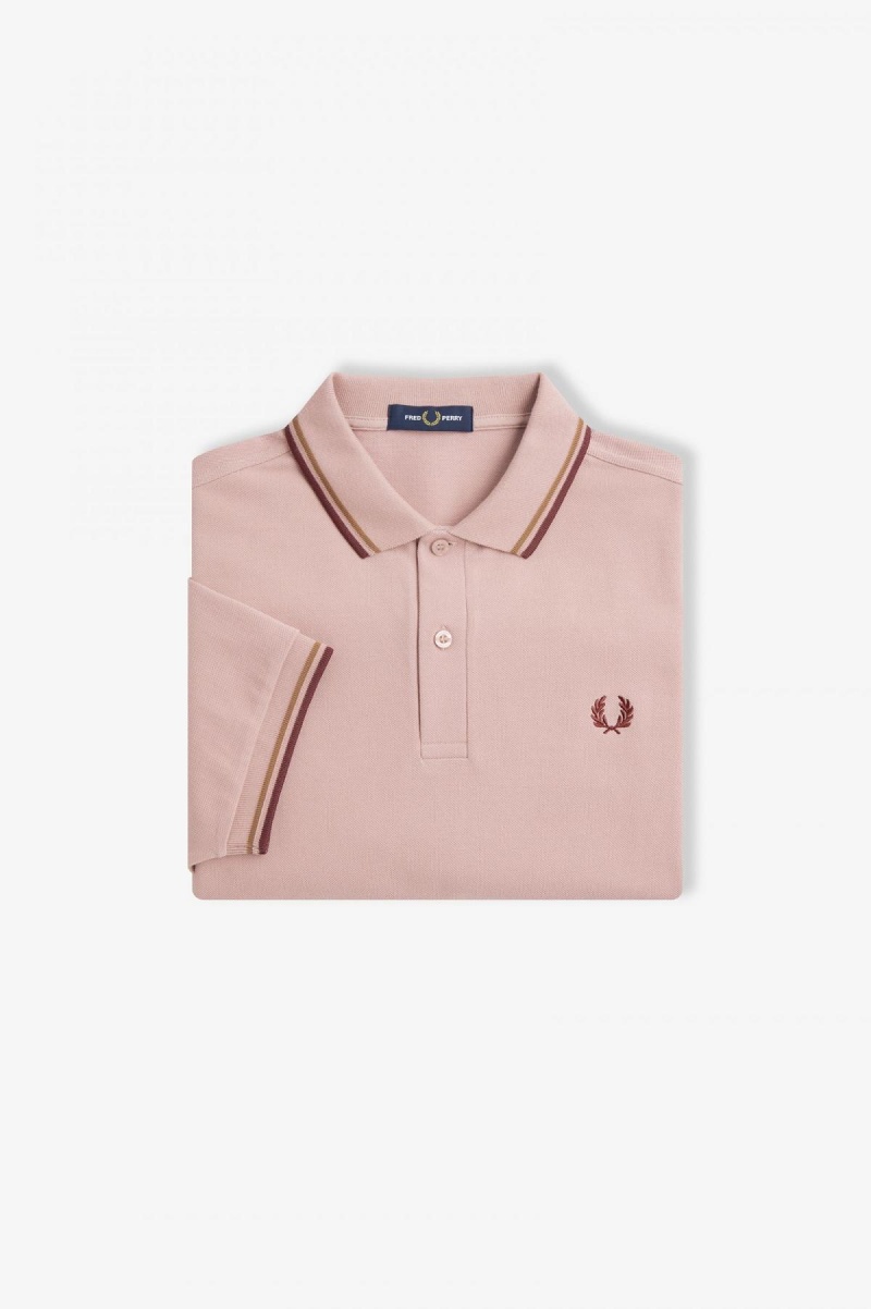 Fred Perry M3600 Fred Perry Shirt Herre Rosa Rosa | NOZDE72162