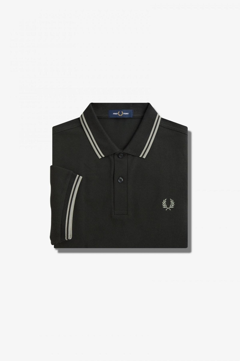 Fred Perry M3600 Fred Perry Shirt Herre Grønn | NOQAV82260