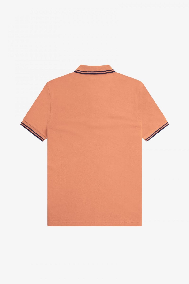 Fred Perry M3600 Fred Perry Shirt Herre Lyse Marineblå Marineblå | LNOSX40056