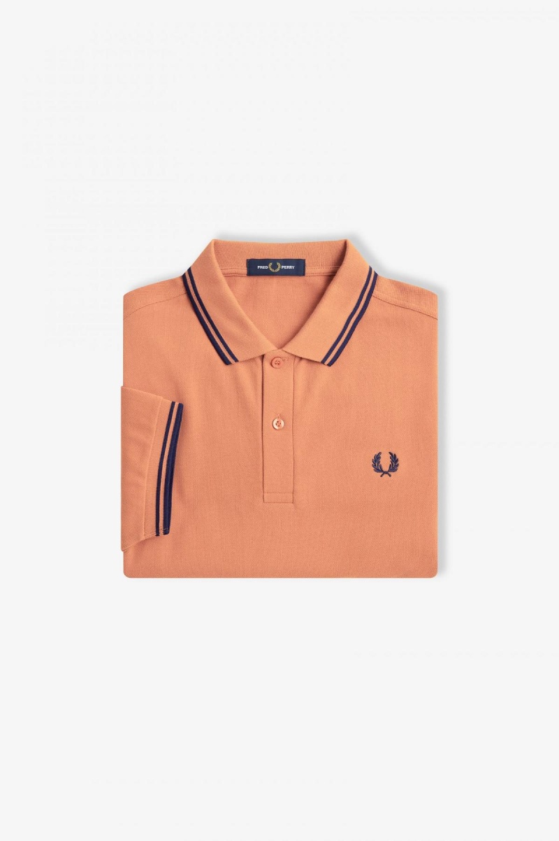 Fred Perry M3600 Fred Perry Shirt Herre Lyse Marineblå Marineblå | LNOSX40056