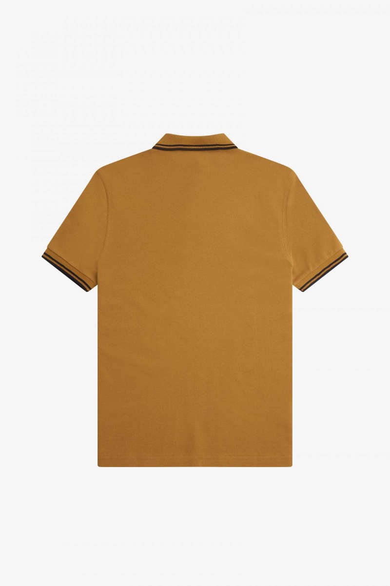 Fred Perry M3600 Fred Perry Shirt Herre Mørke Svarte Svarte | NONZX54390