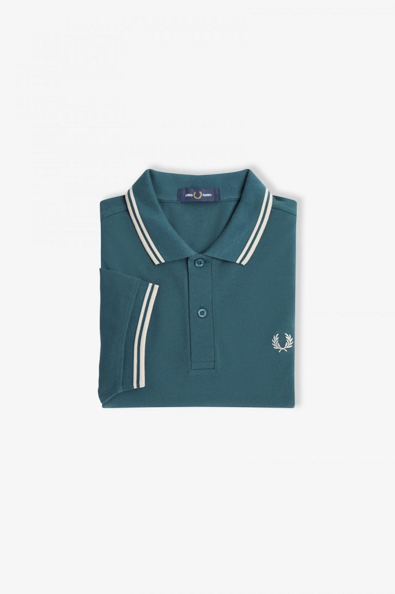 Fred Perry M3600 Fred Perry Shirt Herre Blå Lyse Lyse | NOEAH93243