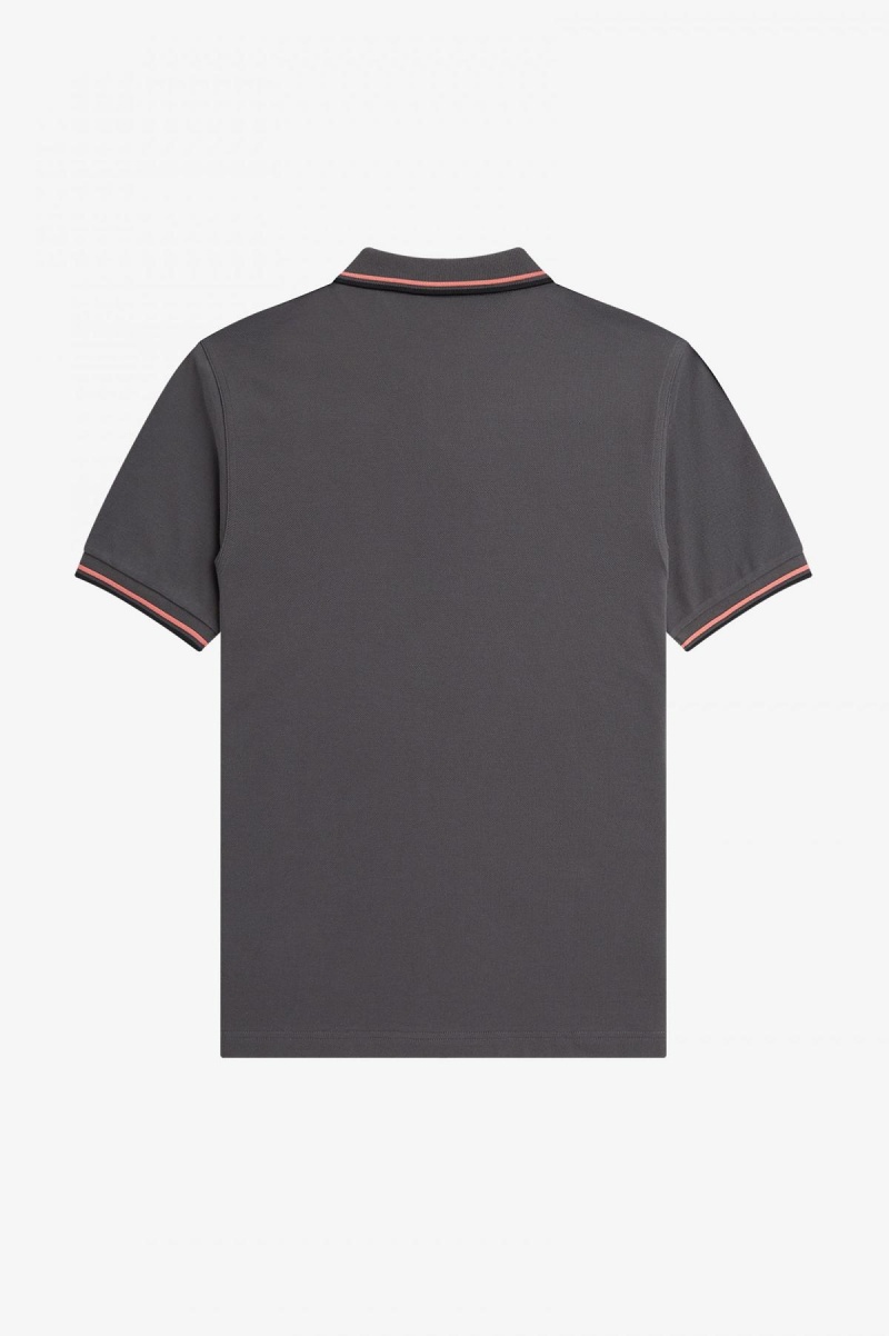 Fred Perry M3600 Fred Perry Shirt Herre Korall Svarte | YNOVQ87430