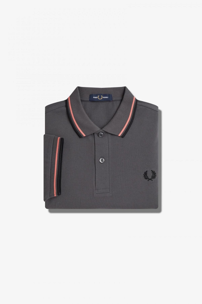 Fred Perry M3600 Fred Perry Shirt Herre Korall Svarte | YNOVQ87430