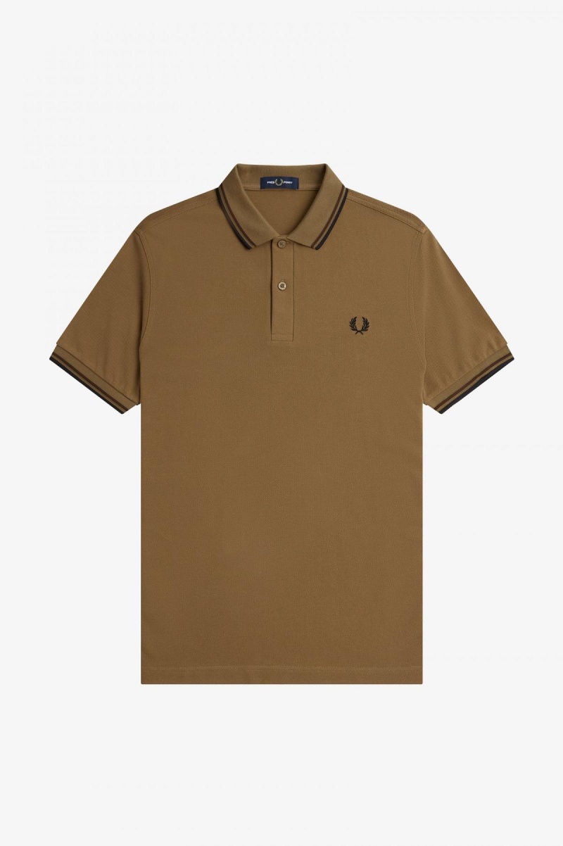 Fred Perry M3600 Fred Perry Shirt Herre Svarte | MNOFT29573