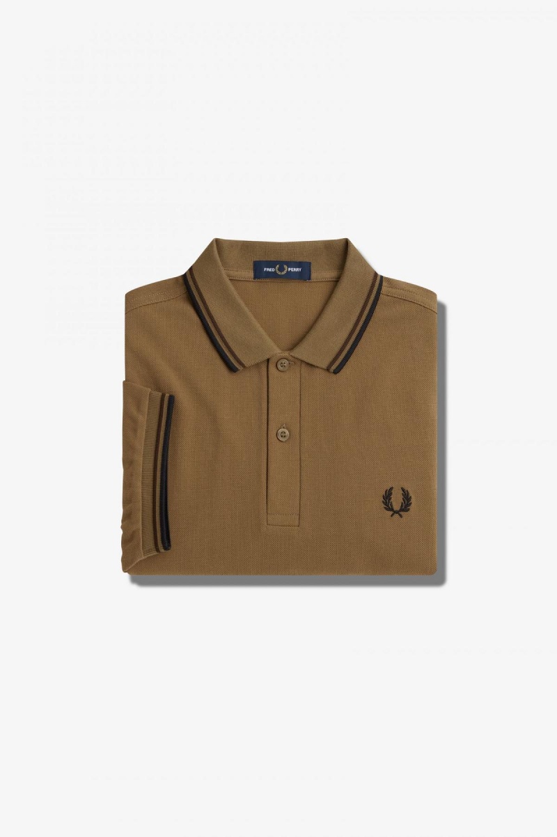 Fred Perry M3600 Fred Perry Shirt Herre Svarte | MNOFT29573