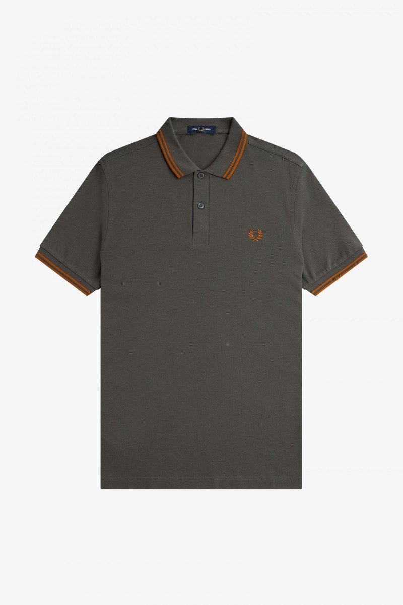 Fred Perry M3600 Fred Perry Shirt Herre Grønn | YNOGT45013