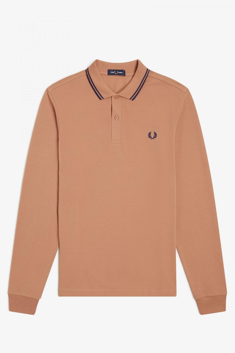 Fred Perry M3636 Fred Perry Shirt Herre Lyse Marineblå Marineblå | ENOHC27398