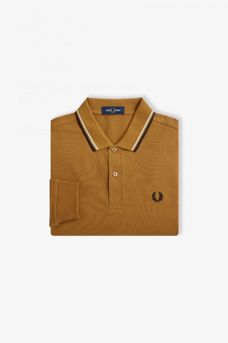 Fred Perry M3636 Fred Perry Shirt Herre Mørke Svarte | NOQAV94065