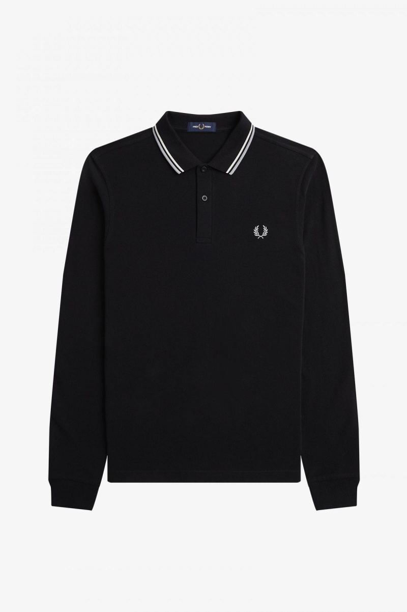 Fred Perry M3636 Fred Perry Shirt Herre Svarte | NOXMI42284