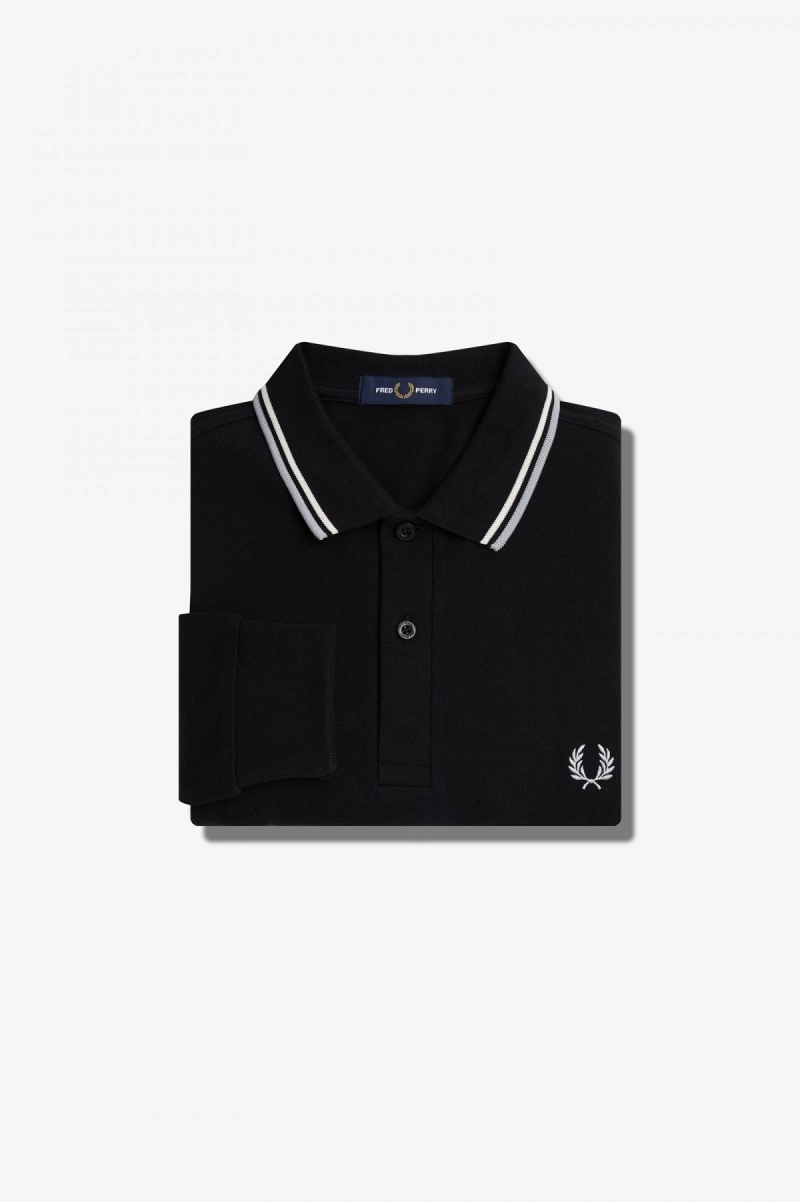 Fred Perry M3636 Fred Perry Shirt Herre Svarte | NOXMI42284