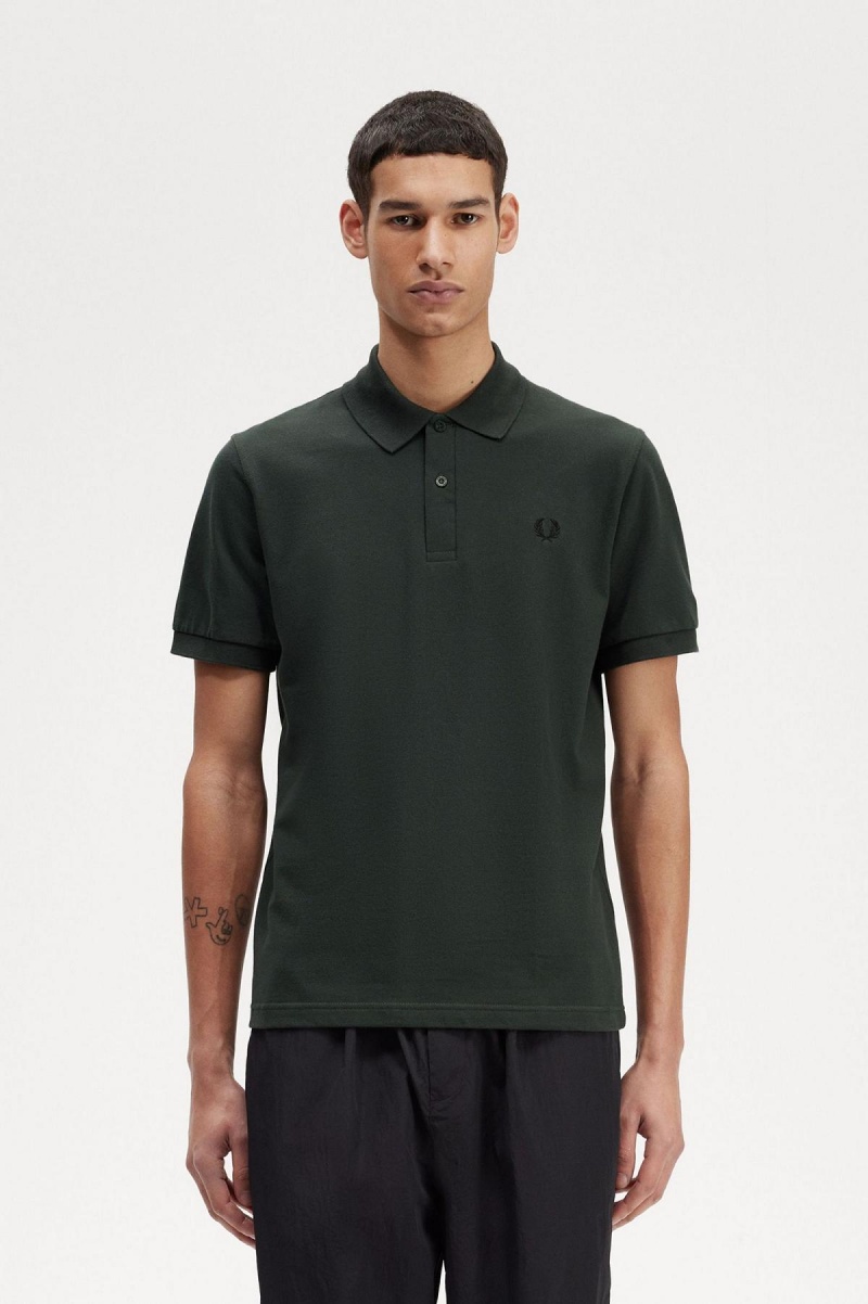 Fred Perry M3 Fred Perry Shirt Herre Grønn Svarte | YNOVQ26476