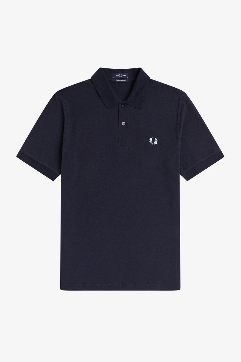 Fred Perry M3 Fred Perry Shirt Herre Marineblå | NOJBT58511