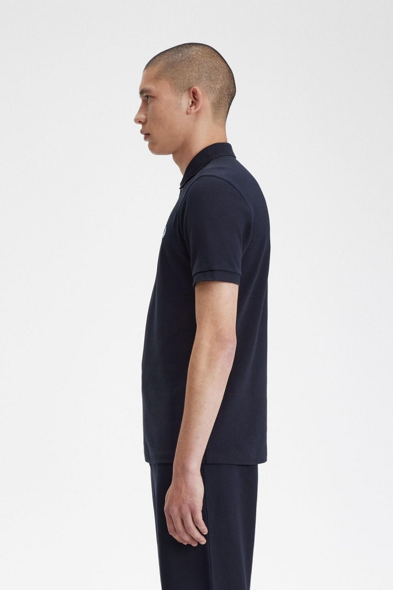 Fred Perry M3 Fred Perry Shirt Herre Marineblå | NOJBT58511