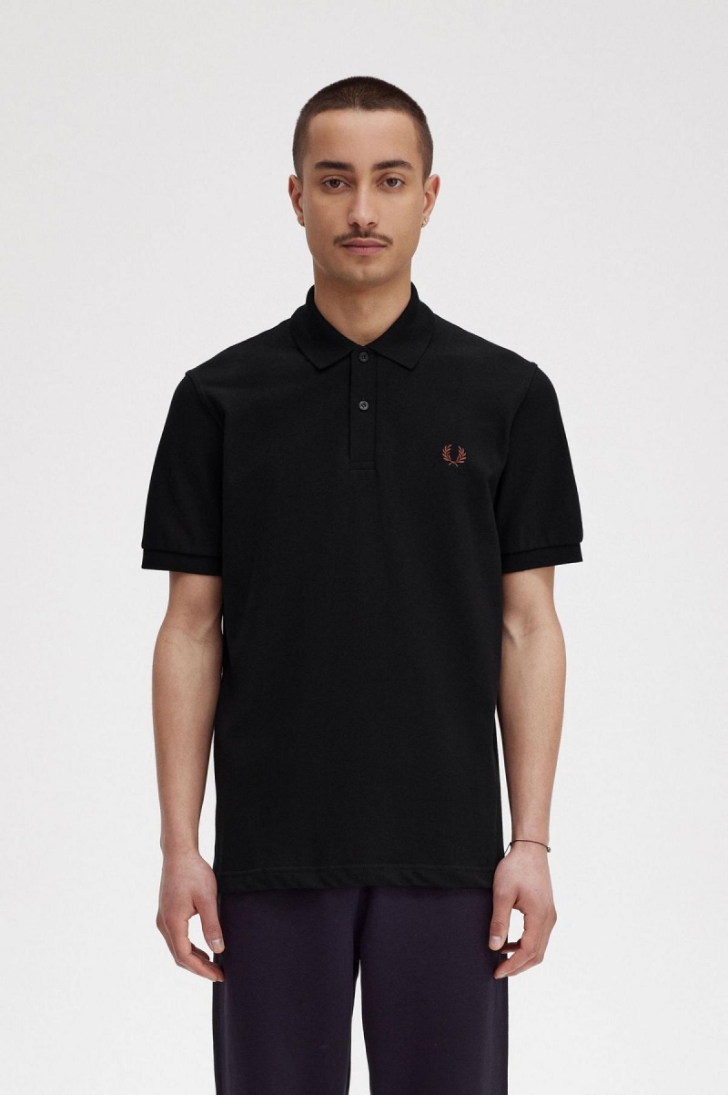 Fred Perry M3 Fred Perry Shirt Herre Svarte Brune | GNOEC98710