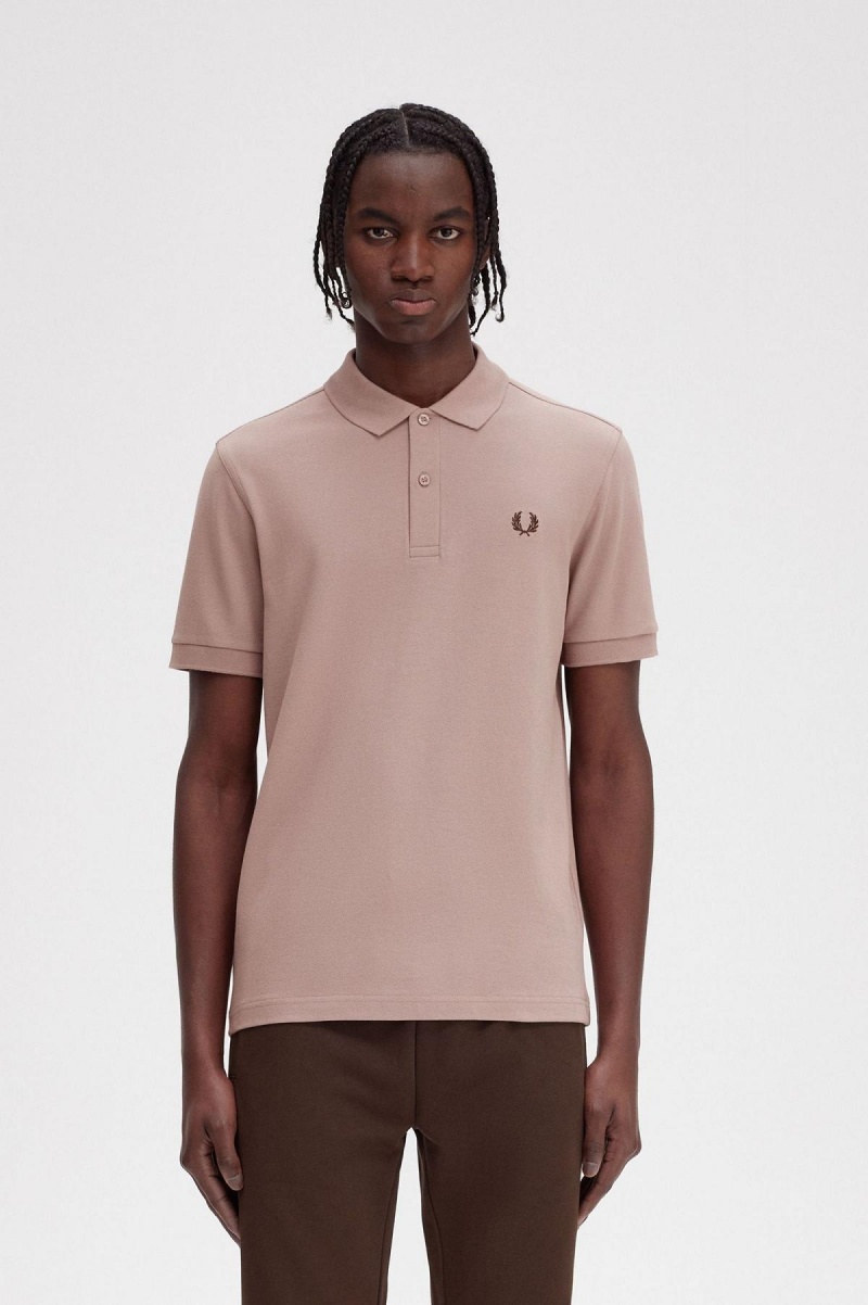 Fred Perry M6000 Fred Perry Shirt Herre Mørke Rosa | NOXBR78989