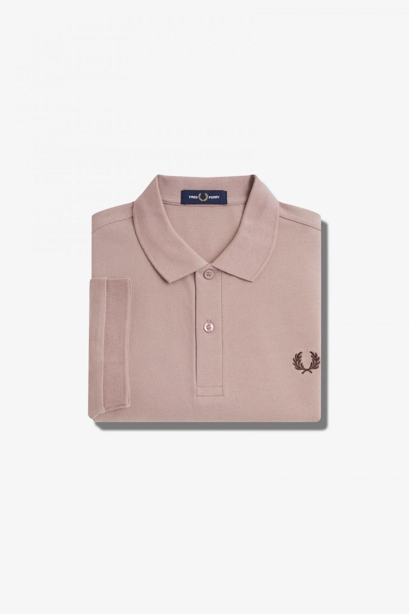 Fred Perry M6000 Fred Perry Shirt Herre Mørke Rosa | NOXBR78989