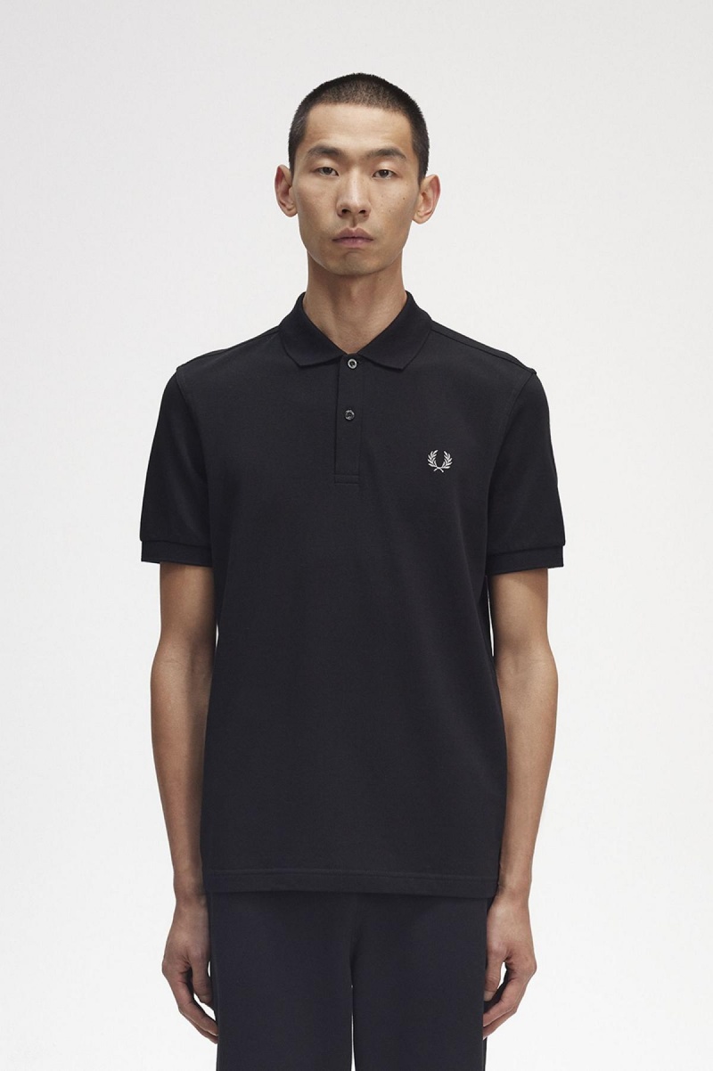 Fred Perry M6000 Fred Perry Shirt Herre Svarte | XNOBH46055