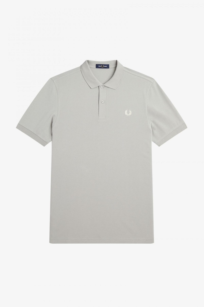 Fred Perry M6000 Fred Perry Shirt Herre Limestone / Ecru | DNOKV80557