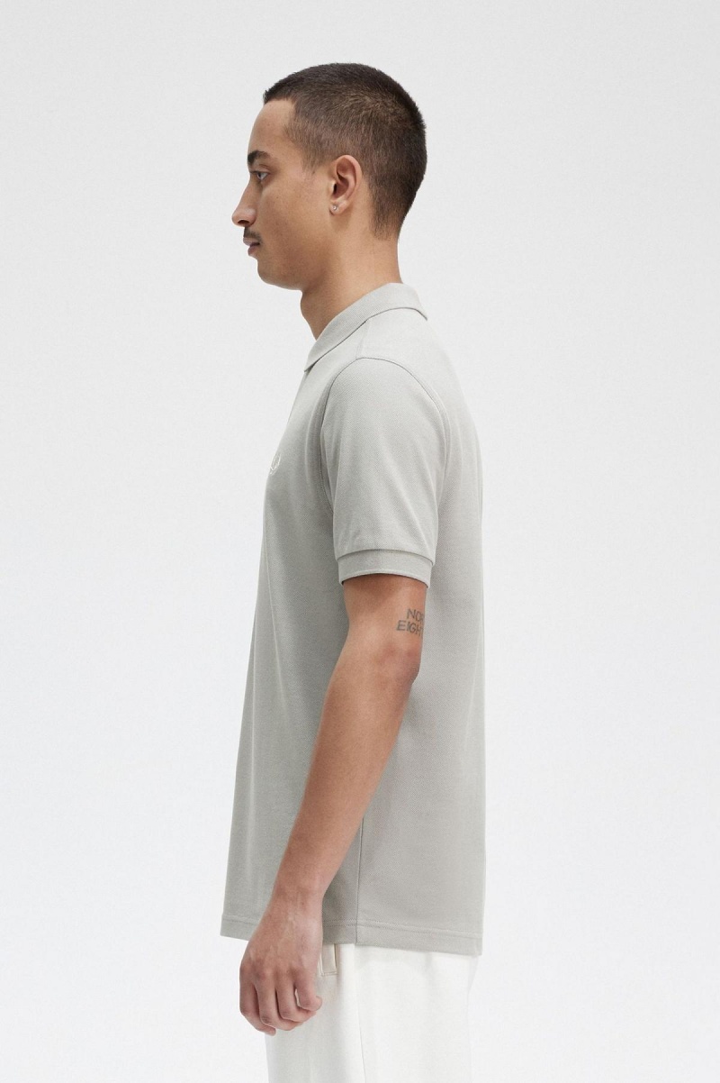 Fred Perry M6000 Fred Perry Shirt Herre Limestone / Ecru | DNOKV80557