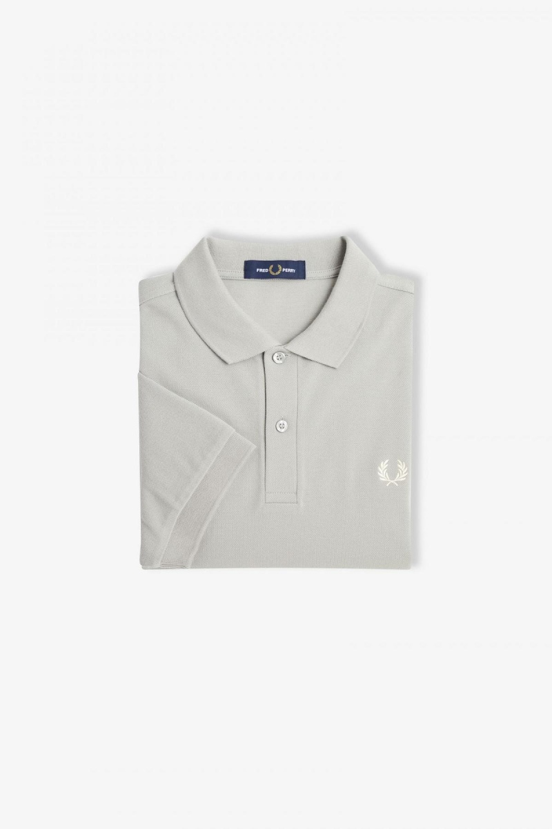 Fred Perry M6000 Fred Perry Shirt Herre Limestone / Ecru | DNOKV80557