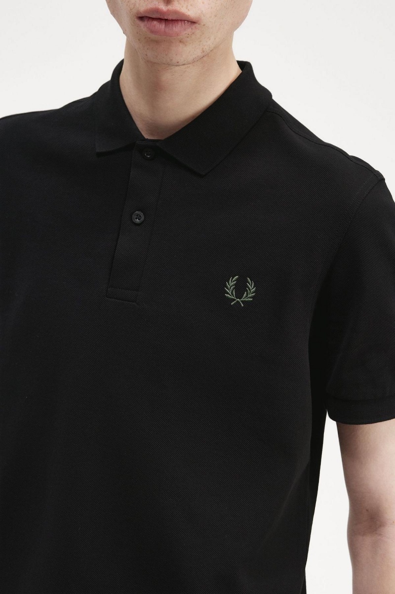 Fred Perry M6000 Fred Perry Shirt Herre Svarte Grønn | BNOSD75845