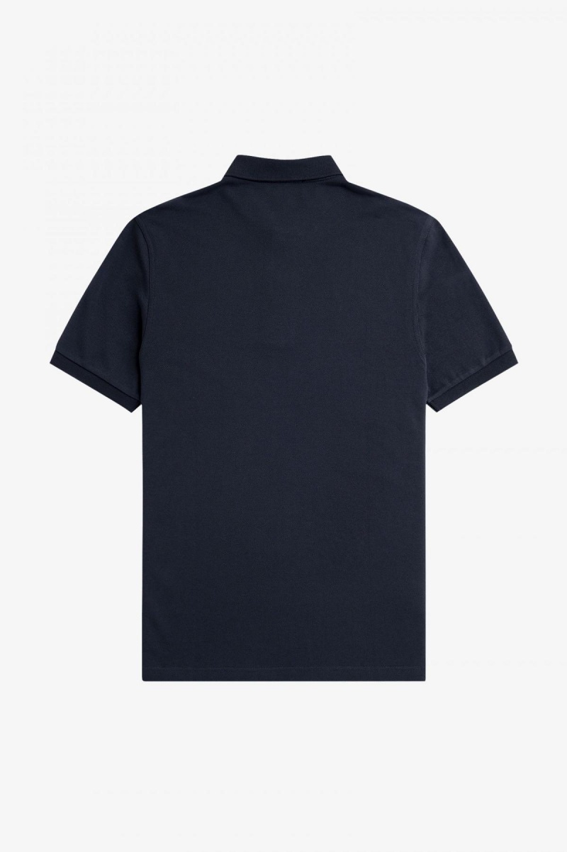 Fred Perry M6000 Fred Perry Shirt Herre Marineblå Dyp Mint | NOJKU23363