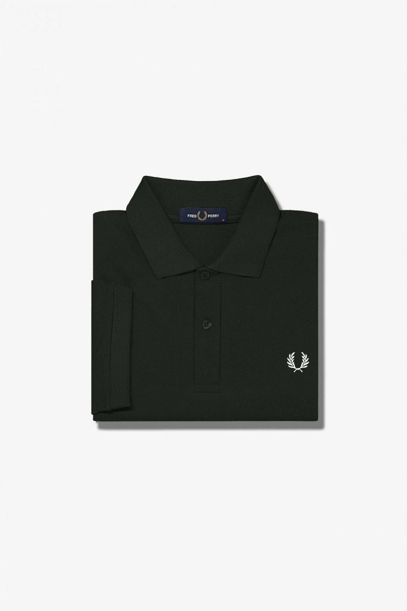 Fred Perry M6000 Fred Perry Shirt Herre Grønn Hvite | SNONY40548