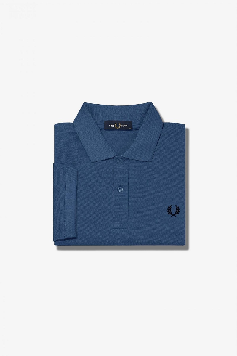 Fred Perry M6000 Fred Perry Shirt Herre Blå Svarte | NOJBT60257