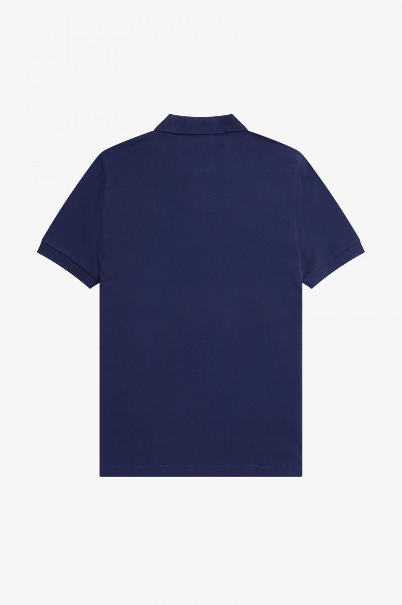 Fred Perry M6000 Fred Perry Shirt Herre Marineblå Brune | SNOVO33701