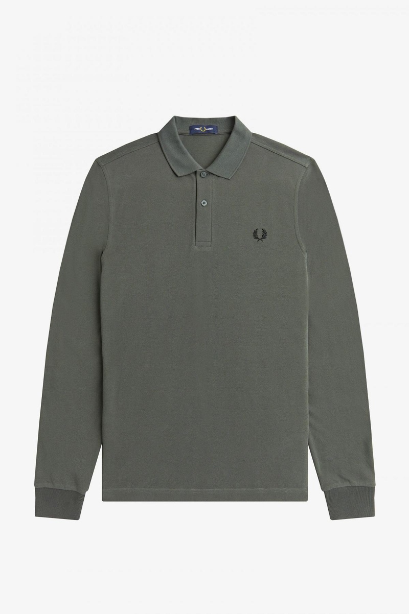 Fred Perry M6006 Fred Perry Shirt Herre Grønn | NODYB30333