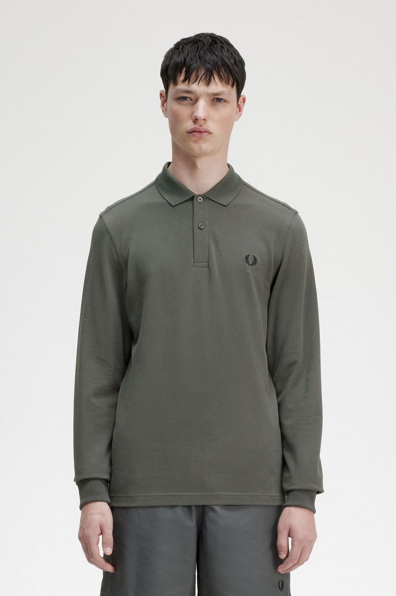 Fred Perry M6006 Fred Perry Shirt Herre Grønn | NODYB30333