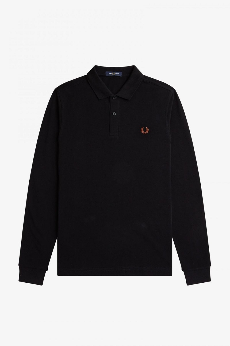 Fred Perry M6006 Fred Perry Shirt Herre Svarte Brune | NOJZR68129