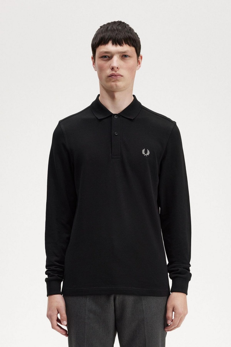 Fred Perry M6006 Fred Perry Shirt Herre Svarte | LNOSX74604