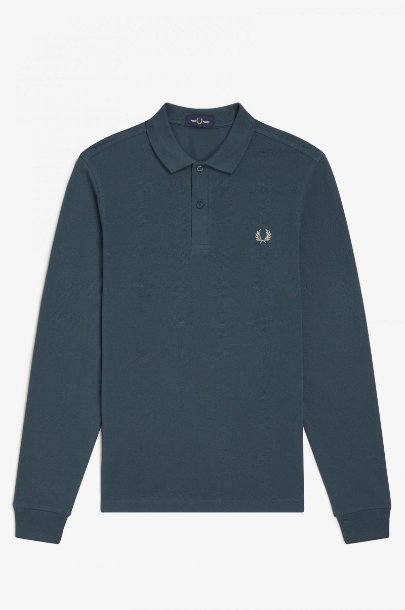 Fred Perry M6006 Fred Perry Shirt Herre Blå | NOJZR48081