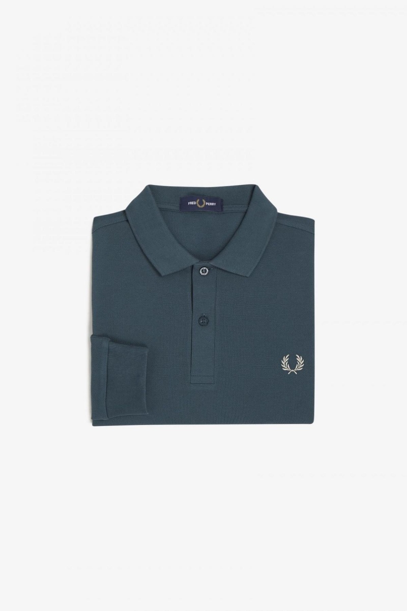 Fred Perry M6006 Polo T Skjorte Herre Blå | NODFL19591