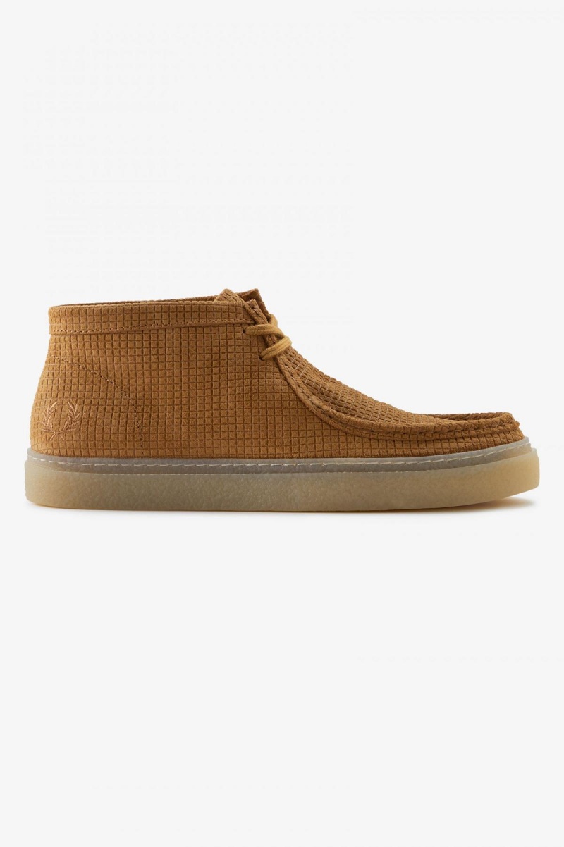 Fred Perry Mid Dawson Sko Herre Mørke | XNOGW33098