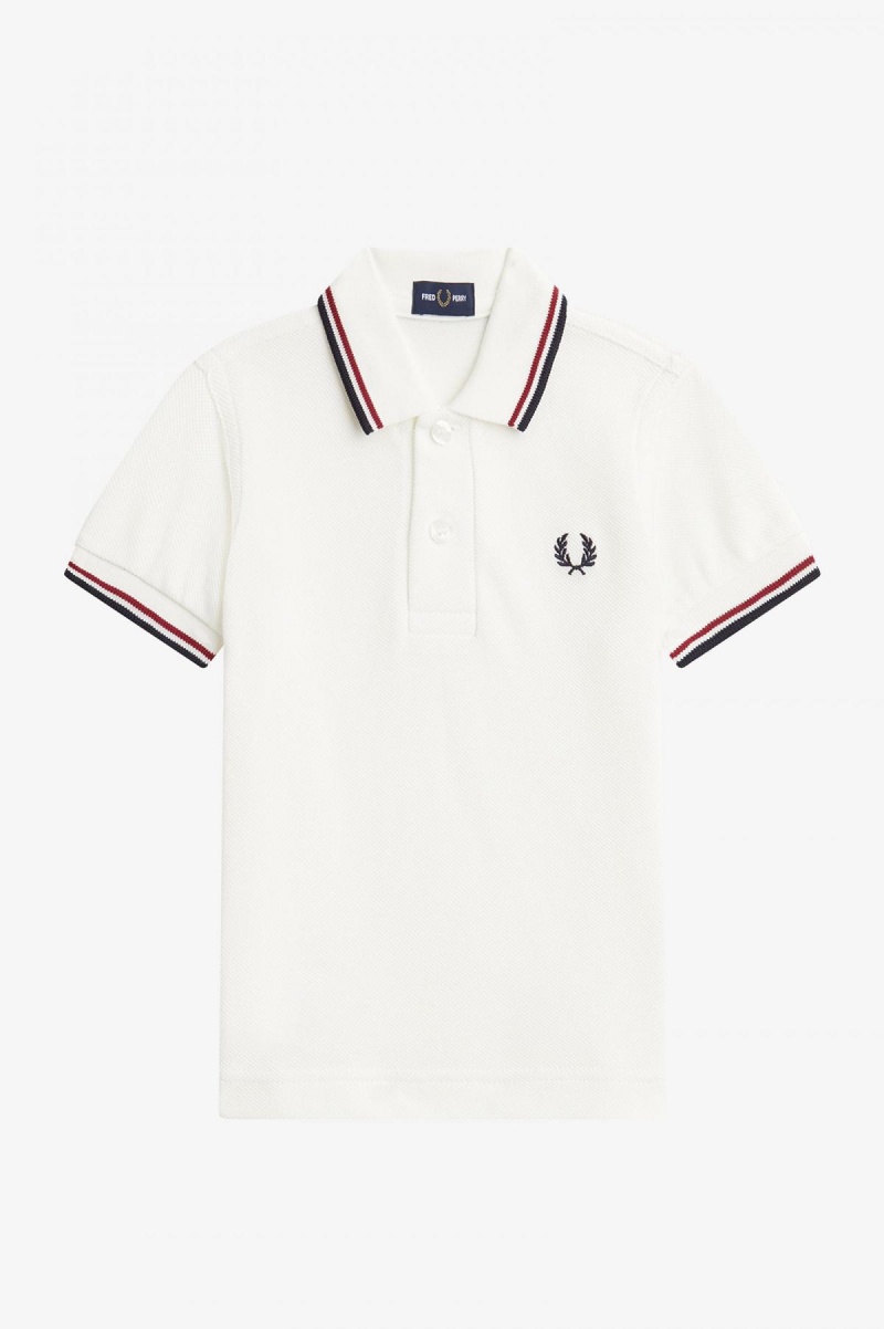 Fred Perry My First Barn Accessories Hvite Rød Marineblå | NOJVR86163