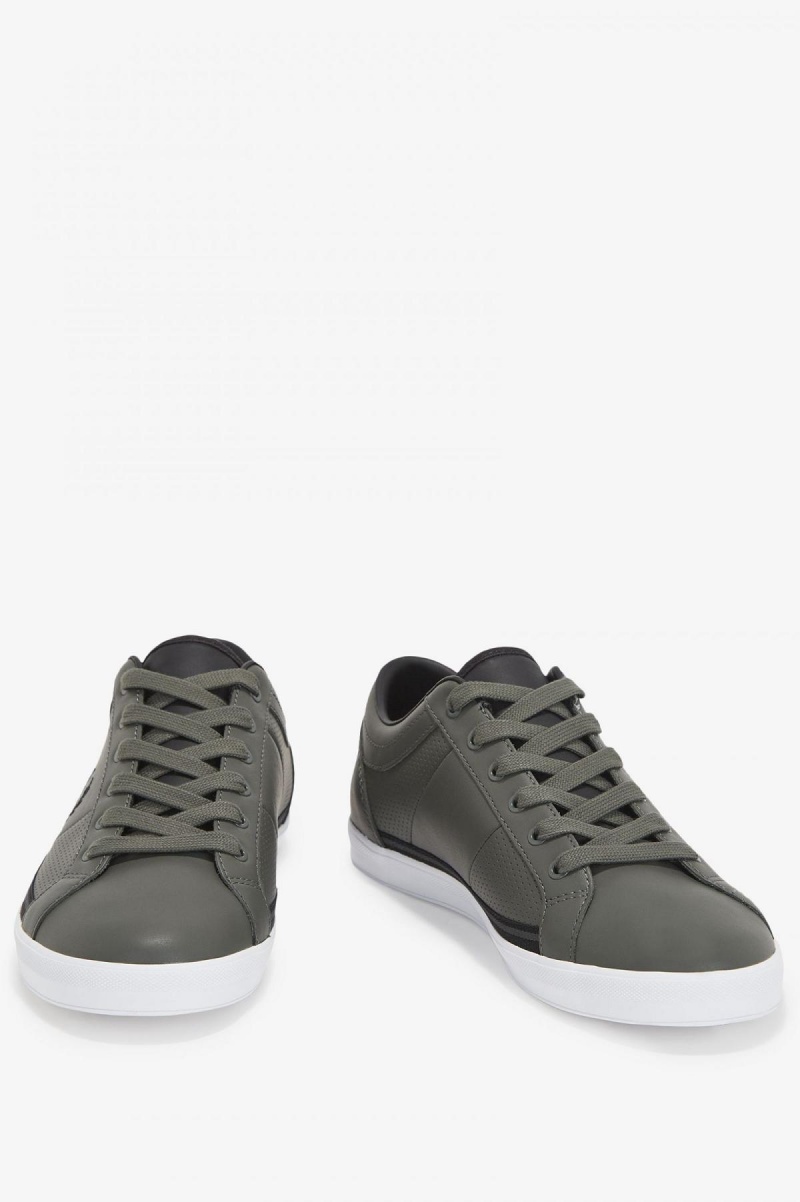 Fred Perry Perforated Baseline Sko Herre Grønn Svarte | NODYB45476