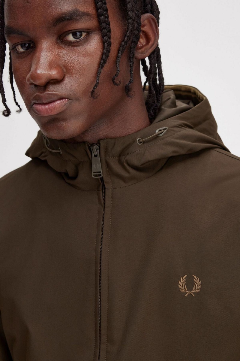 Fred Perry Polstret Hette Brentham Frakker Herre Burnt Tobacco | YNOGT15095