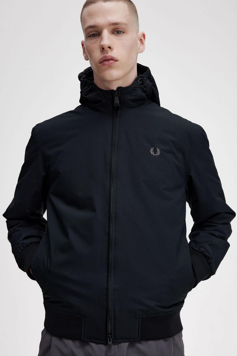 Fred Perry Polstret Hette Brentham Frakker Herre Svarte | UNOND88734