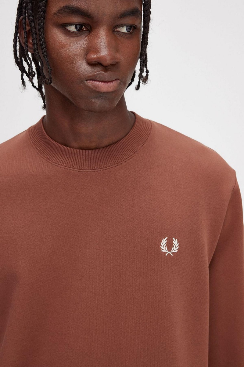 Fred Perry Rave Grafiske Gensere Herre Brune | YNOVQ81891