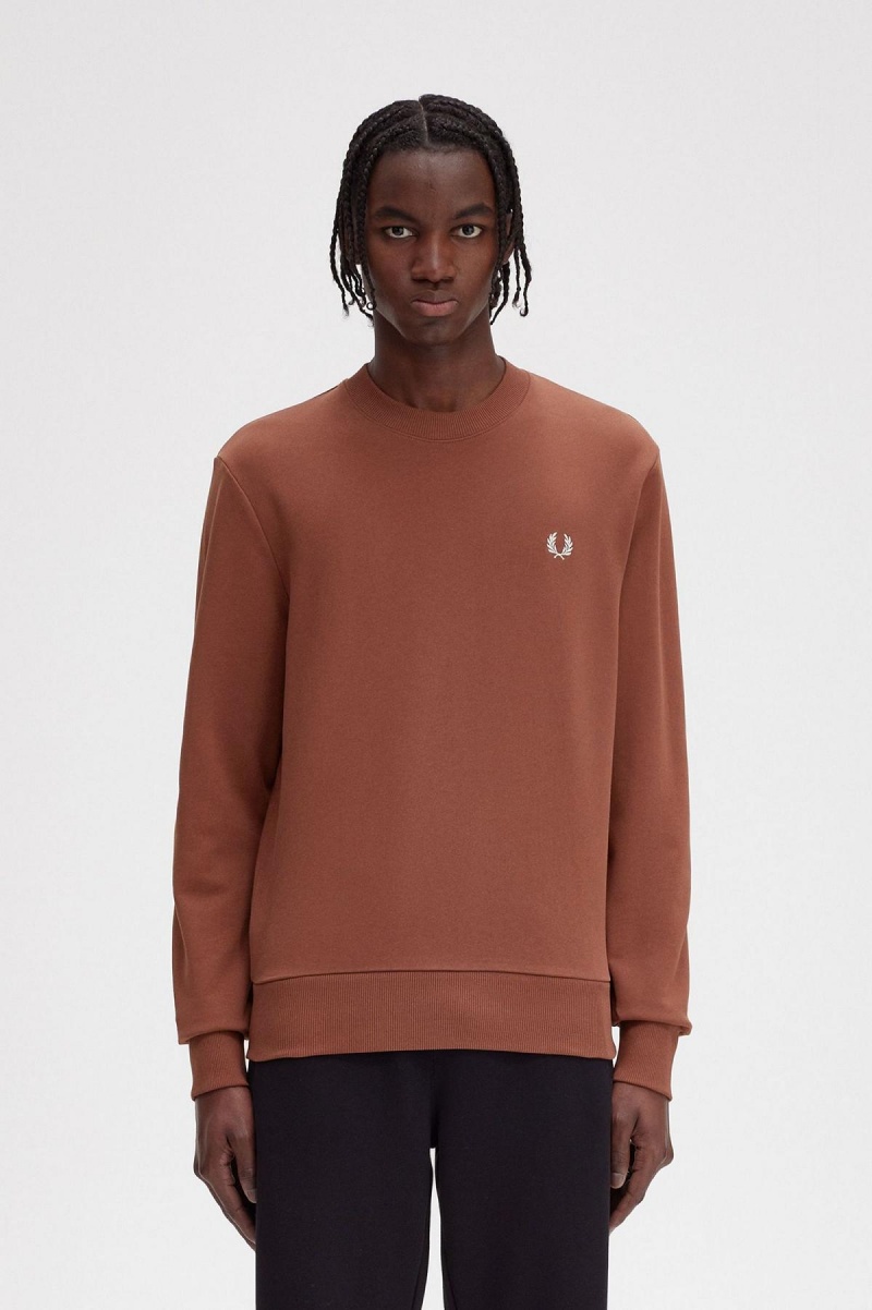 Fred Perry Rave Grafiske Gensere Herre Brune | YNOVQ81891