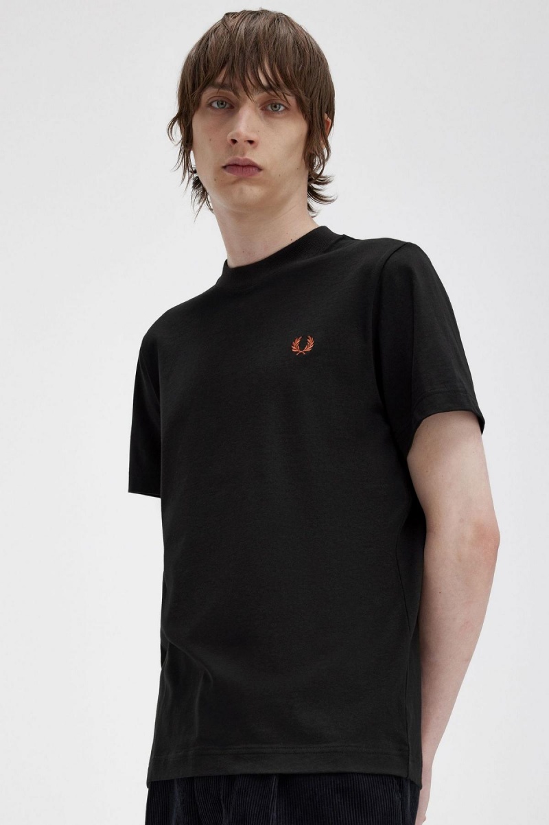 Fred Perry Rave Grafiske T-skjorte Herre Svarte | YNOGT16054